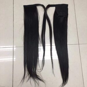 Sleek Black Hair ponytail